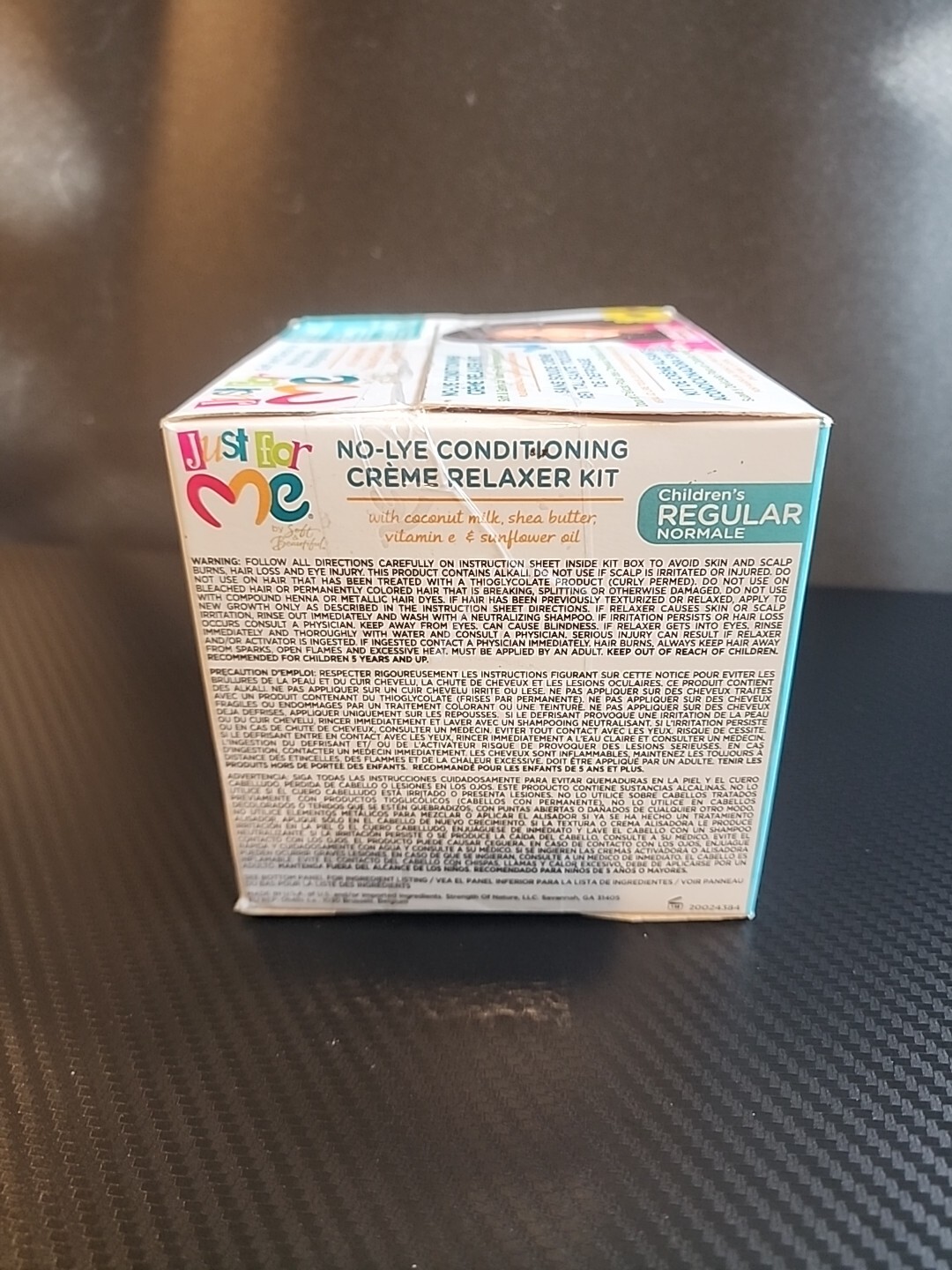 JUST FOR ME SOFT, CONDITIONING CREME RELAXER KIT, REGULAR CHILDRENS NO LYE