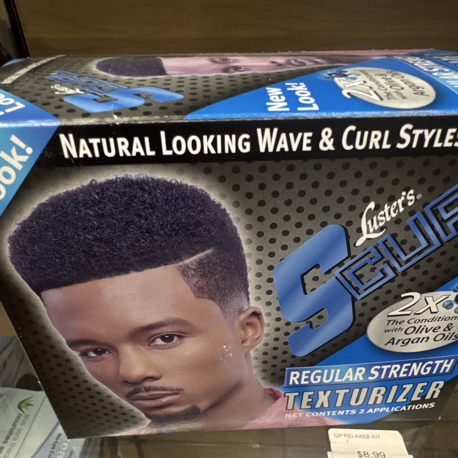 Luster’s S-Curl Cream Texturizer Regular Strength Olive & Argan Oil Men