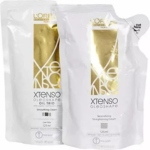 L’Oreal Paris Xtenso Oil Extra Resistant Hair Straightening Cream (125ml +125ml)
