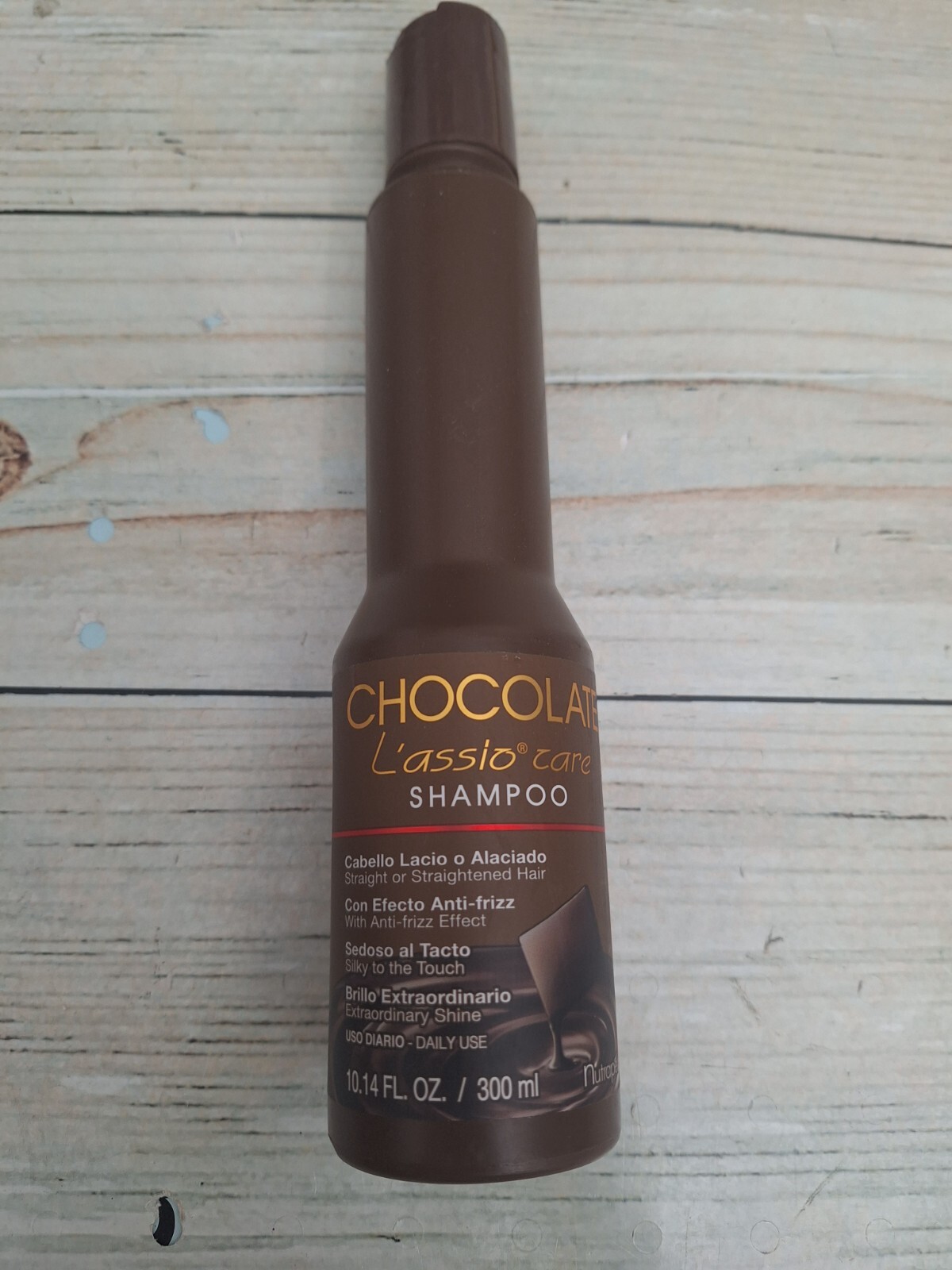 Shampoo Chocolate L’assio Care Straightened Hair 10oz Cabello Lacio Sedoso