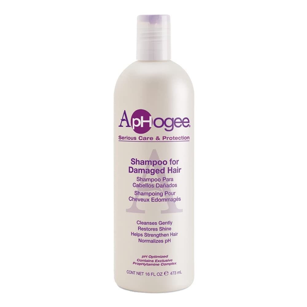 Aphogee Shampoo for Damaged Hair Cleanses Gently Restores Shine 16 Fl Oz