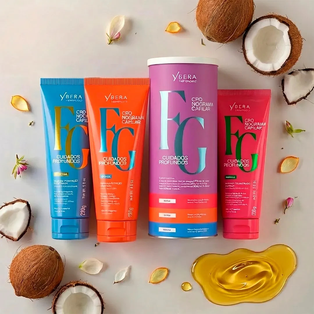 Kit Ybera Fashion Gold Deep Care Hair Treatment – Fashion Gold Hydration 3x250g