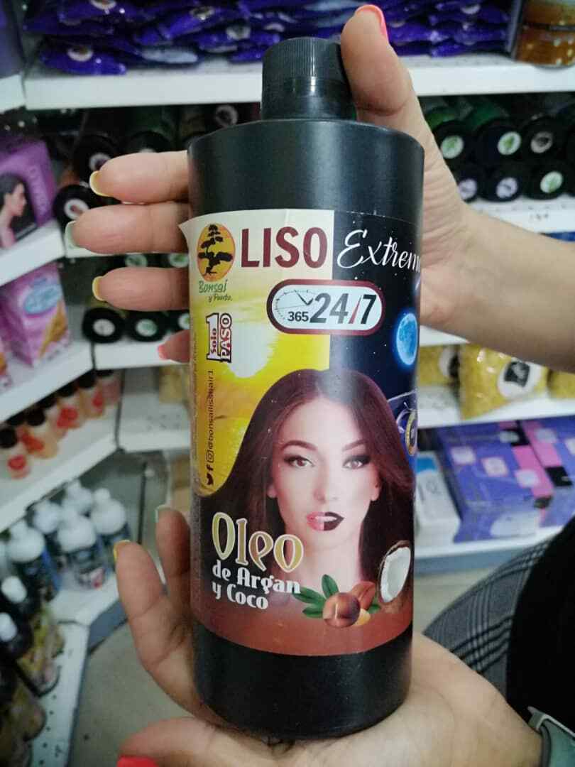 CIRUGIA CAPILAR LISO EXTREMO OLEO DE ARGAN Y COCO 1 SOLO PASO BONSAI (1 LITRO)