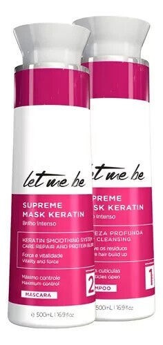 Progressiva Let Me Be Supreme Liss Control Prosalon 2x1L/34 Oz Brazilian Keratin