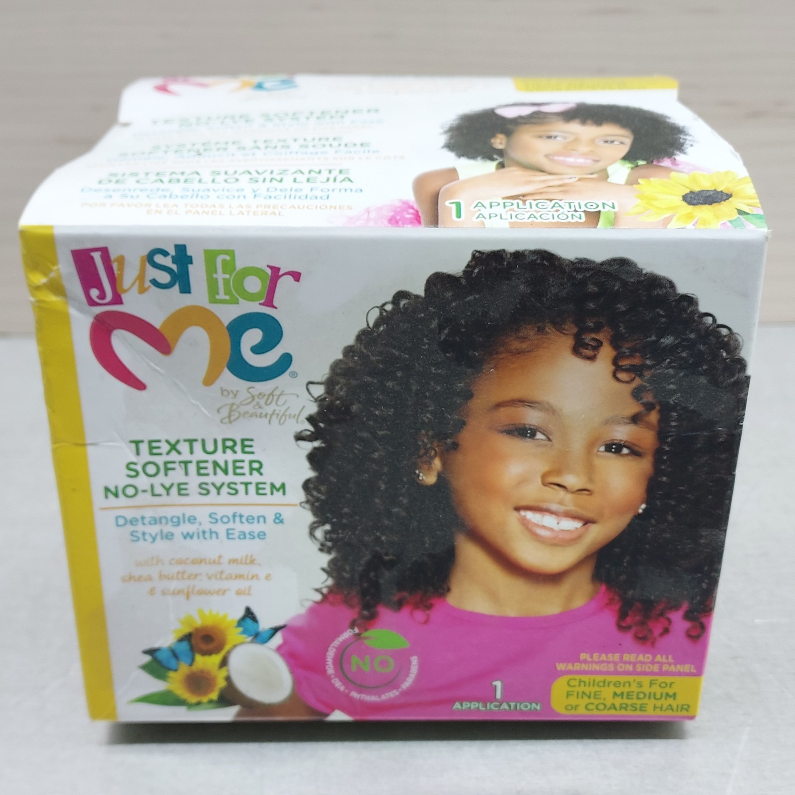 Just For Me Children’s Texture Softener No-Lye System for FINE MEDIUM COARSE