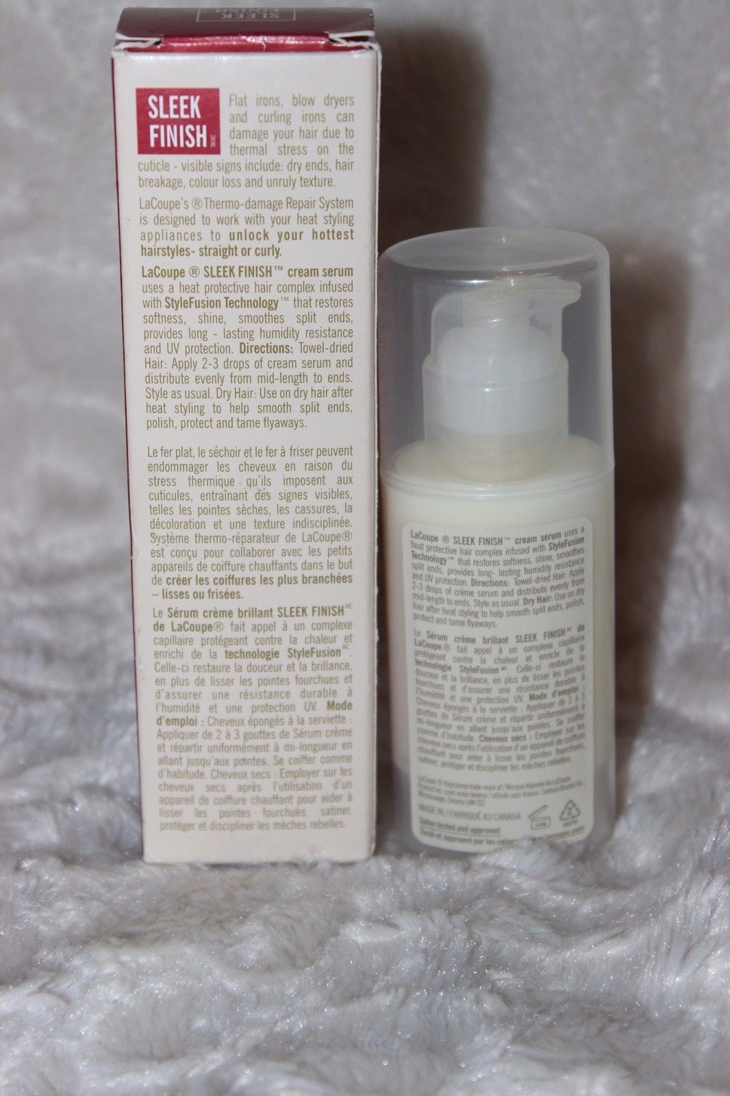 Salon LA COUPE Sleek Finish Cream Serum Smoothes Tames Hair 1.7 oz NEW NOS RARE