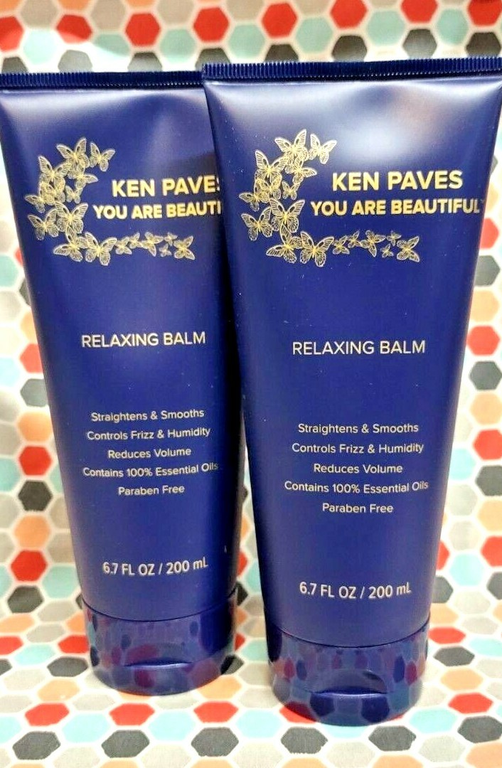 2 Ken Paves You are Beautiful RELAXING BALM Straightens Smooths Hair Frizz 6.7oz