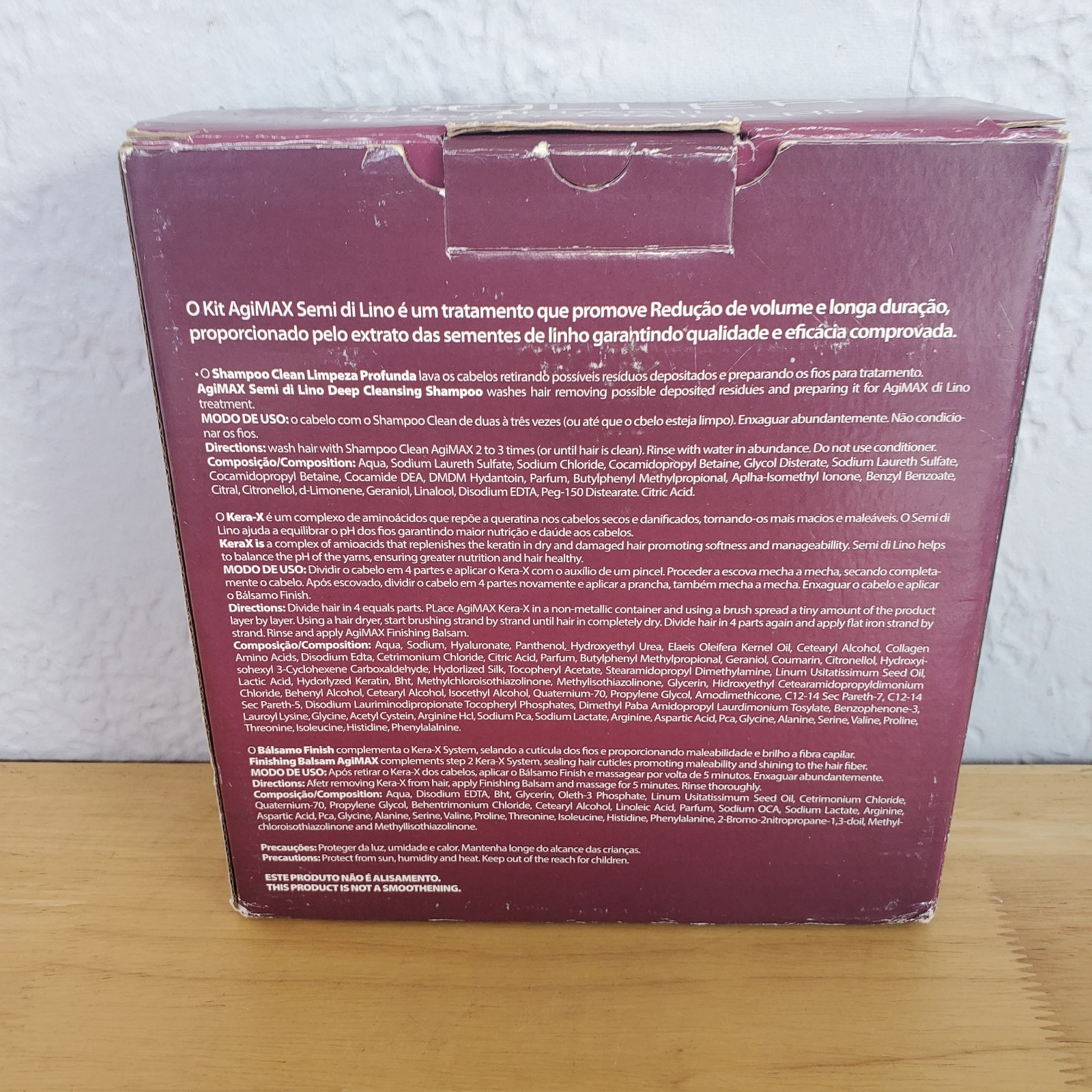 Agi Max Kera-X S’oller Semi di Lino Hair Straight Treatment 500ml/16.22 oz READ