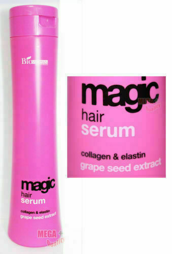 2 x Biowoman Magic Hair Serum Collagen Elastin Nurture Grape Seed Extract 250ml.