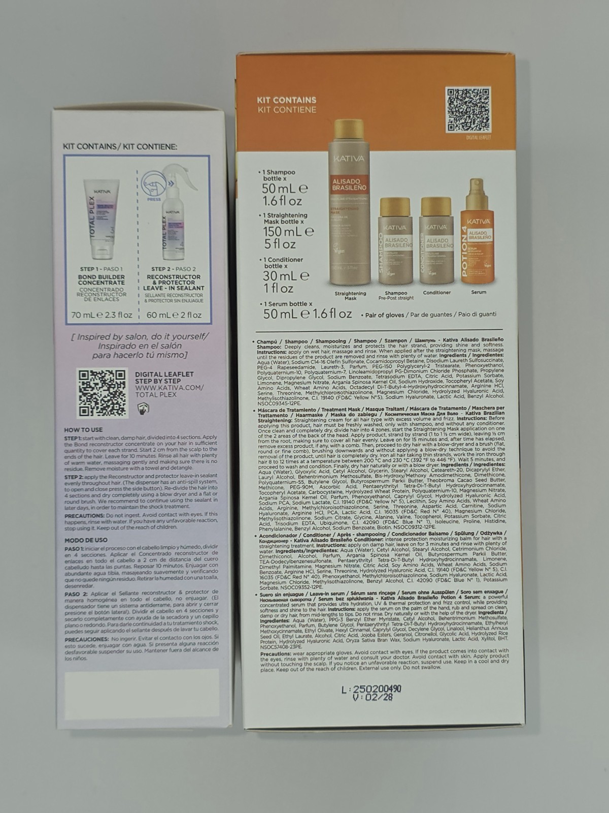 Kativa Brazilian Keratin Hair Straightening 12 Week Kit + Bonus Gift