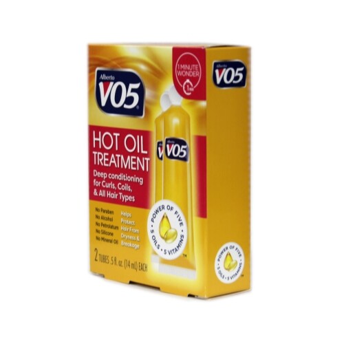 Alberto VO5 Moisturizing Hot Oil Treatment, 0.5 Ounce, 2-Count Tubes (6 Pack)