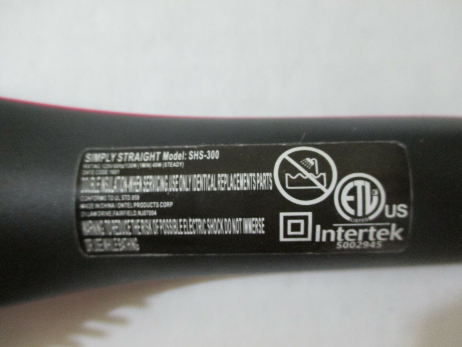 SIMPLY STRAIGHT PROFESSIONAL CERAMIC STRAIGHTENING BRUSH TEMPS TO 450 LED SHS300