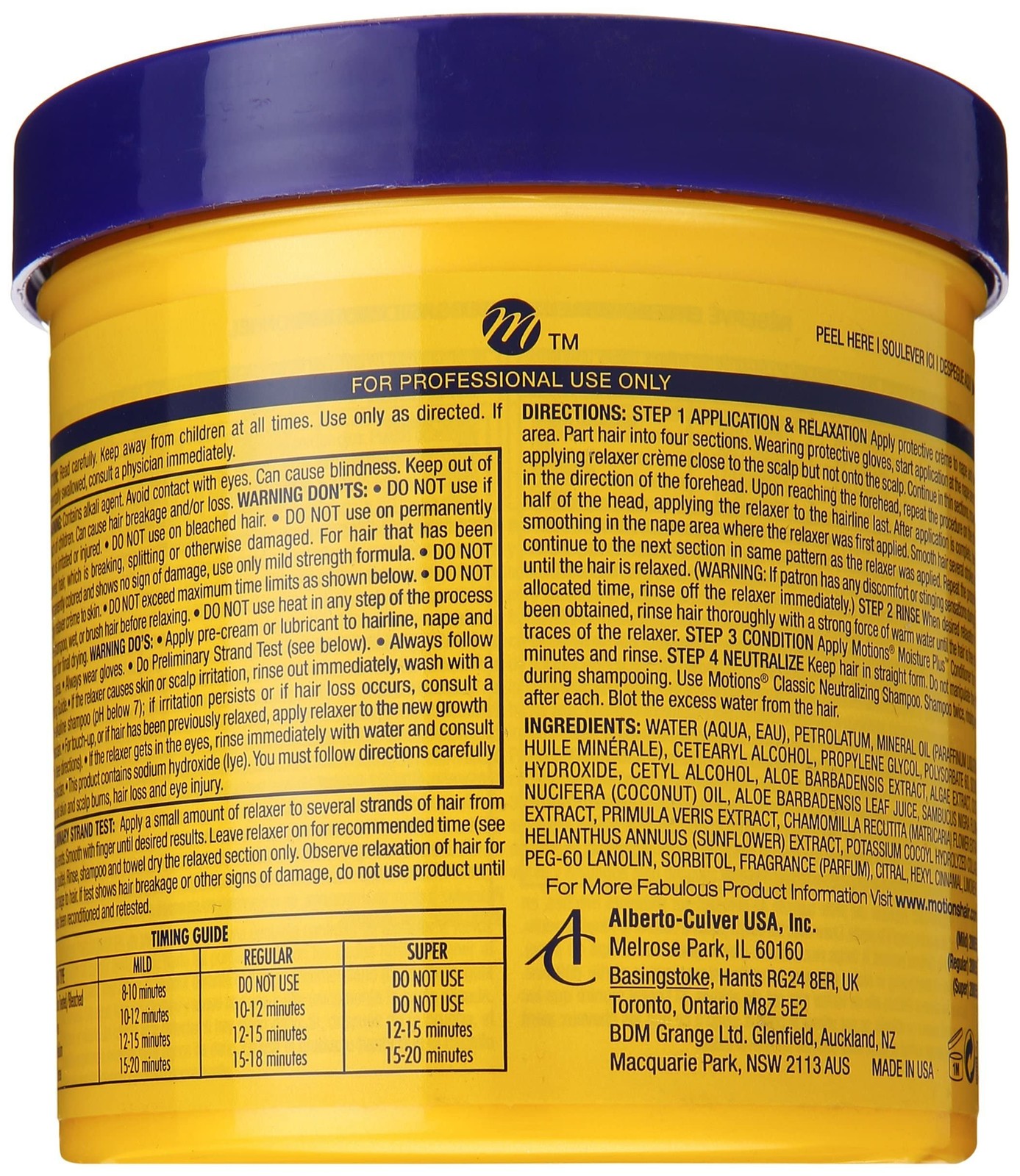 Lye Relaxer Classic Super MO33815 Formula
