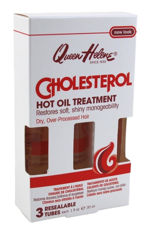 (2 PACK) Queen Helene Cholesterol Hot Oil Treatment 3 Count 1 Ounce Tubes