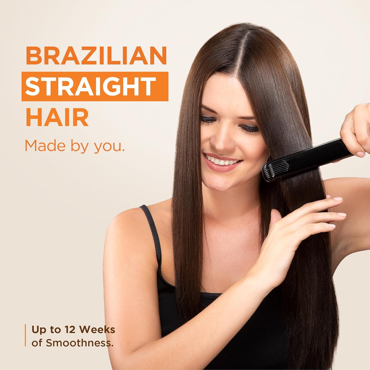 KATIVA Brazilian Keratin Treatment Kit at Home Formaldehyde Free Hair Straighten