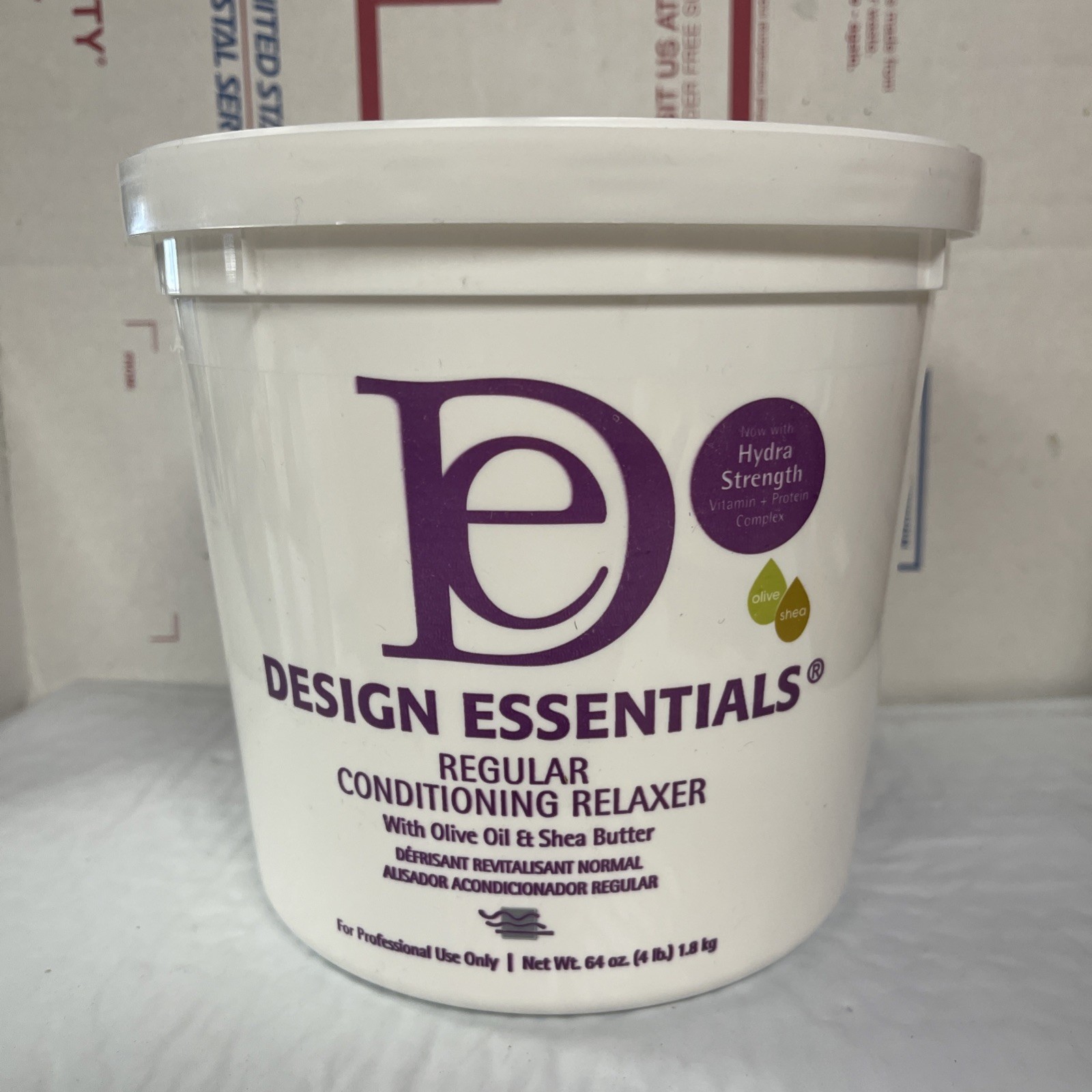 Design Essentials Conditioning Relaxer Regular 4lb with Shea Butter & Olive Oil