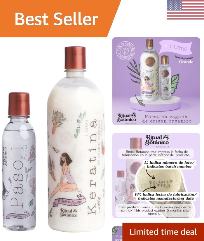 1L Organic Keratin featuring 12 Oils – Deep Hydration & Shine for All Hair