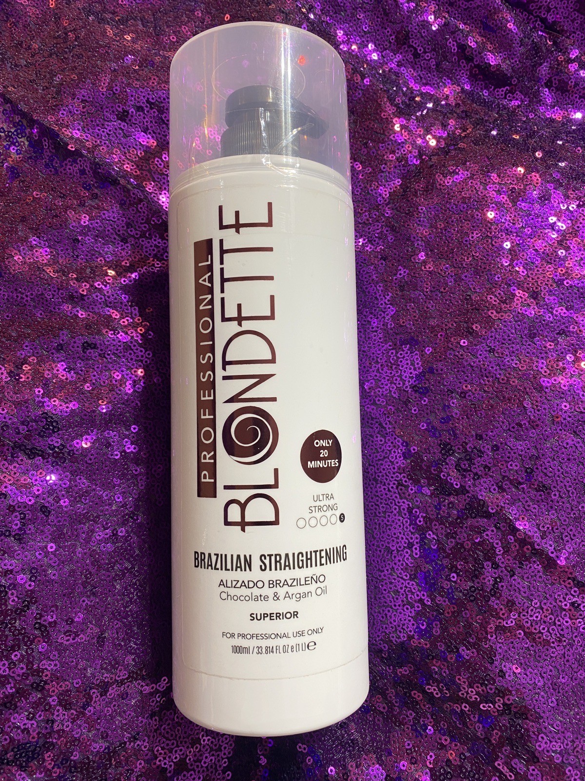 Brazilian Straightening Keratin Treatment CHOCOLATE & ARGAN OIL 33.814 Fl Oz