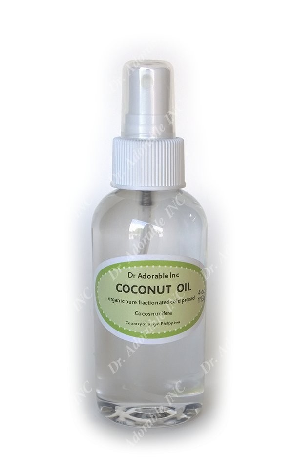 Coconut Fractionated Oil Organic Skin Care Massage Use Comes with a Sprayer !