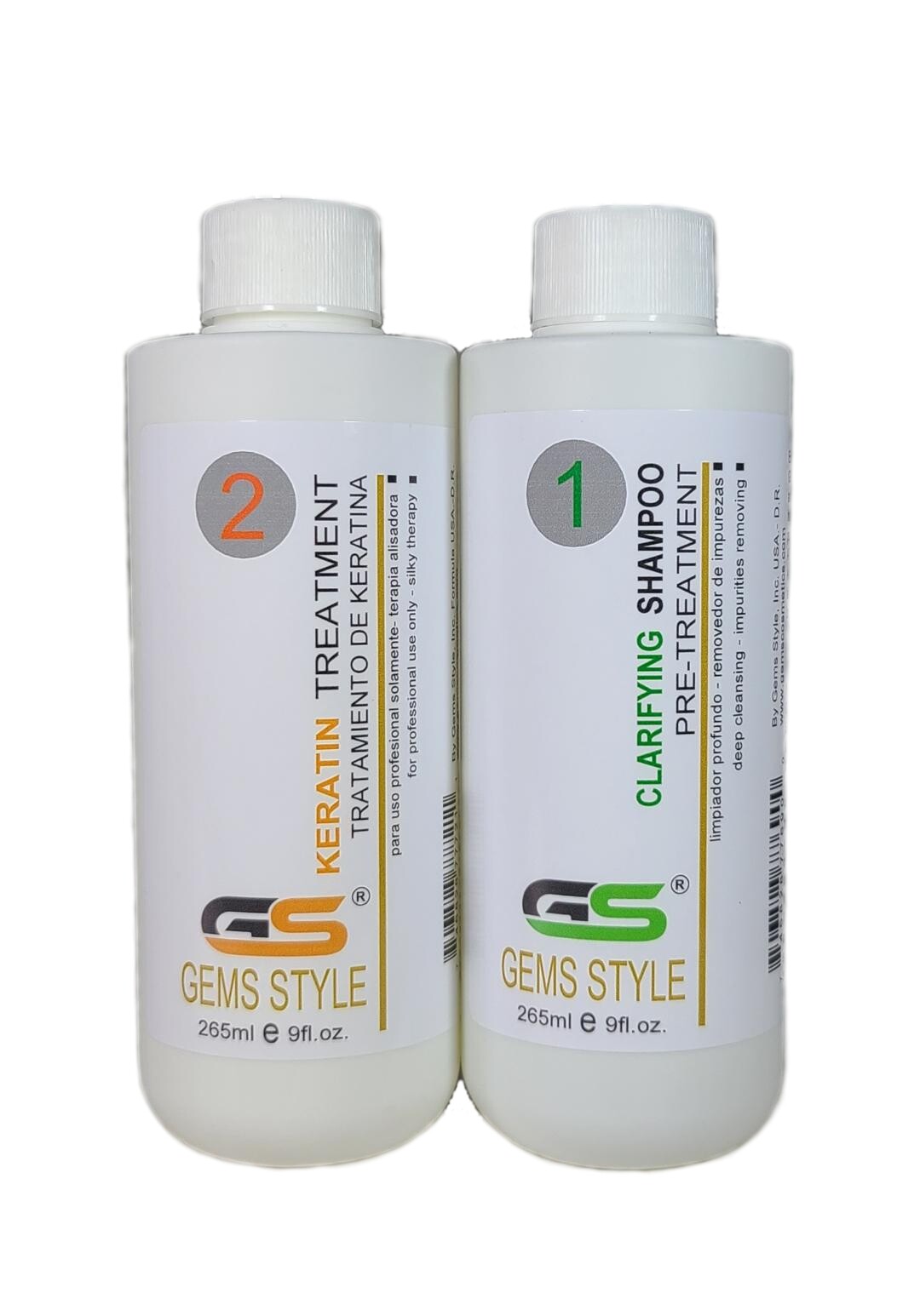 GEMS STYLE KERATIN FORMALDEHYDE FREE – Liquid – For All hair type 265ml / 9oz