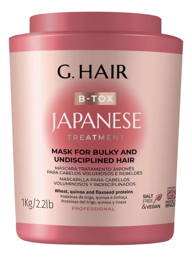 Ghair Japanese Treatment Progressive Brush 2x1L + GHair Btox Japanese Treatmen