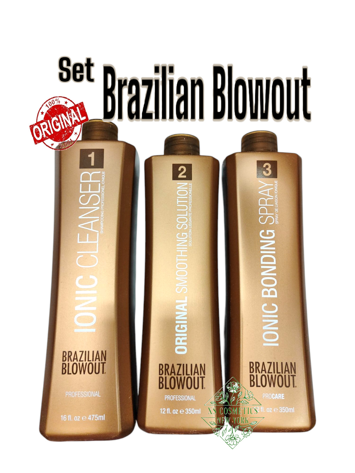 Brazilian Blowout Step 1, 16 oz step 2 12 oz & step 3 12oz set FREE SHIPPING