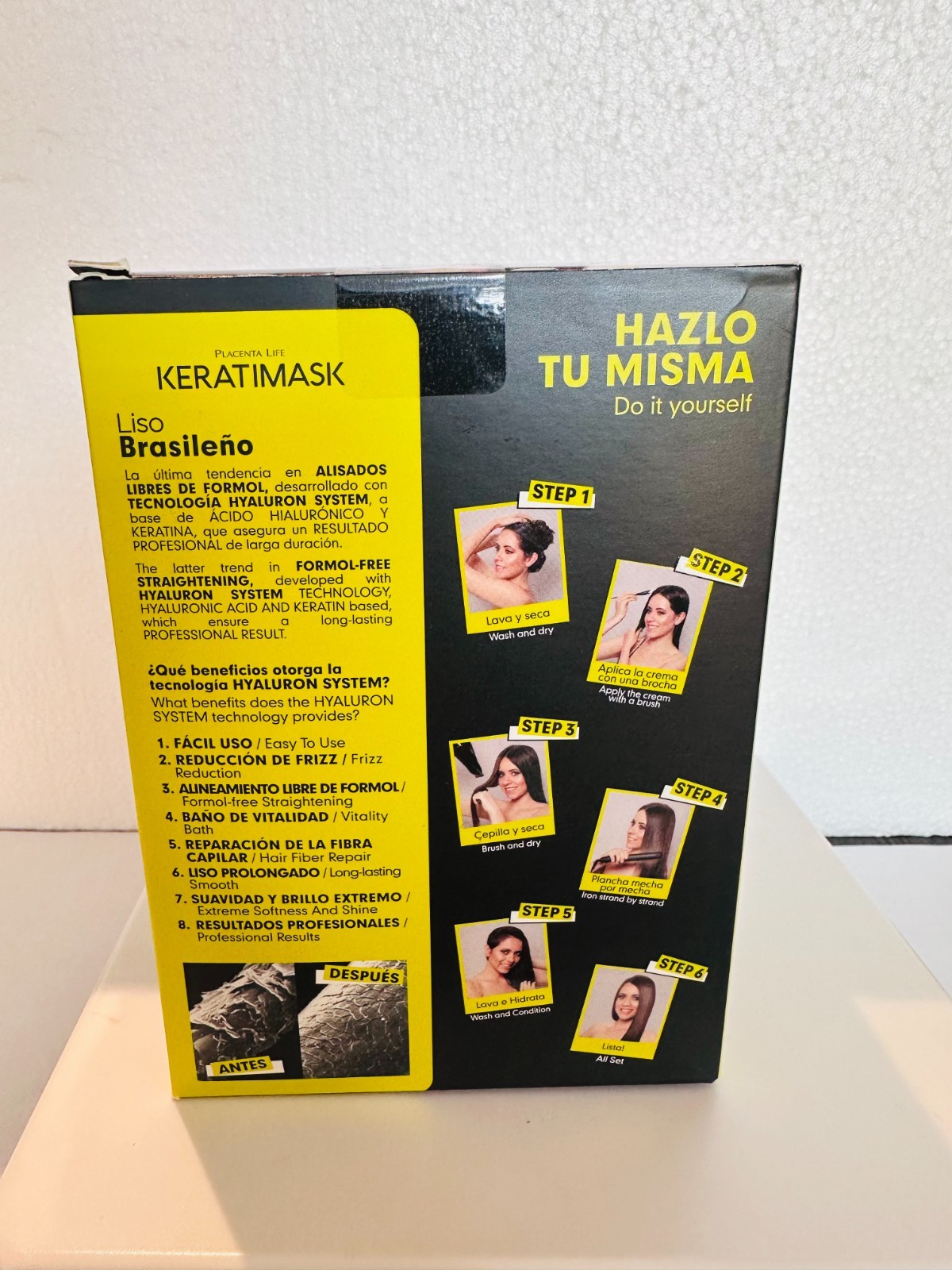Brazilian Keratin Hair Straightening Kit – PLACENTA LIFE Keratimask – New Box –