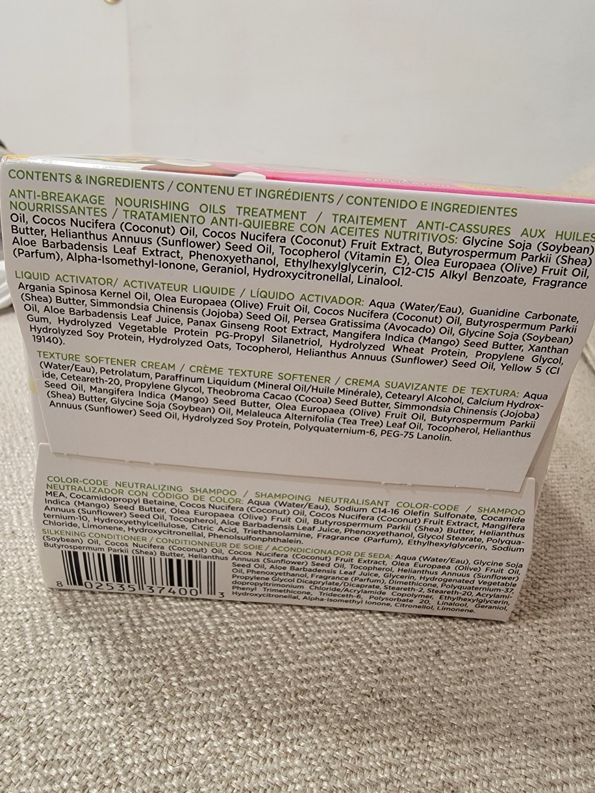Soft & Beautiful Just For Me Texture Softener No-Lye System ~ 1 Application Kit