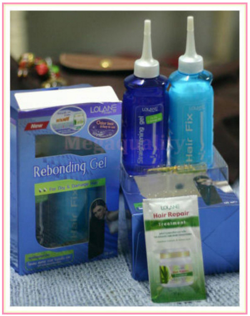 LOLANE Set Kit Straight Off Rebonding Gel For Dry and Damage Hair Easy to use