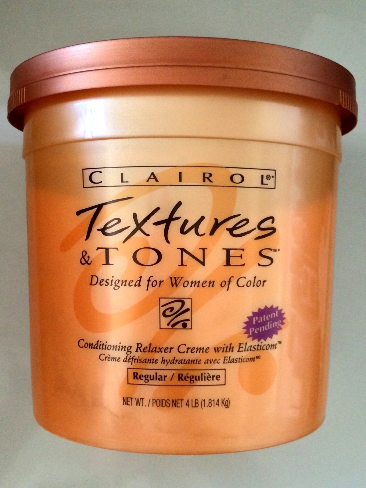CLAIROL TEXTURE & TONES CONDITIONING CREME RELAXER REG) 4LB