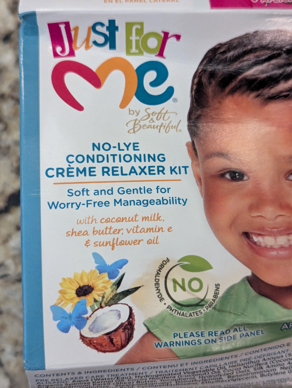Just For Me Children’s No-Lye Conditioning Crème Relaxer Kit