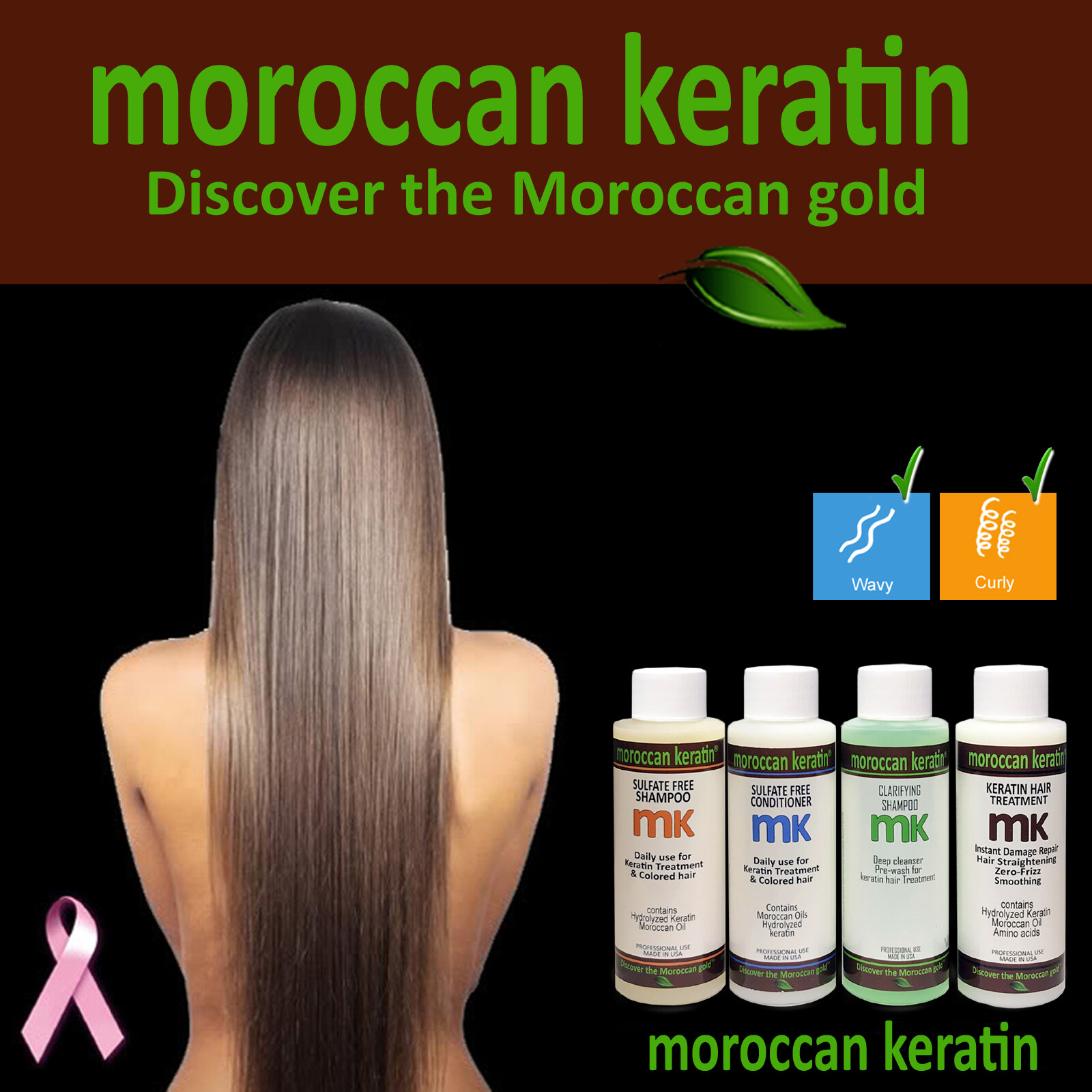 Moroccan Keratin 4x120ml Professional Set Keratin Hair Treatment w/ Argan Oil