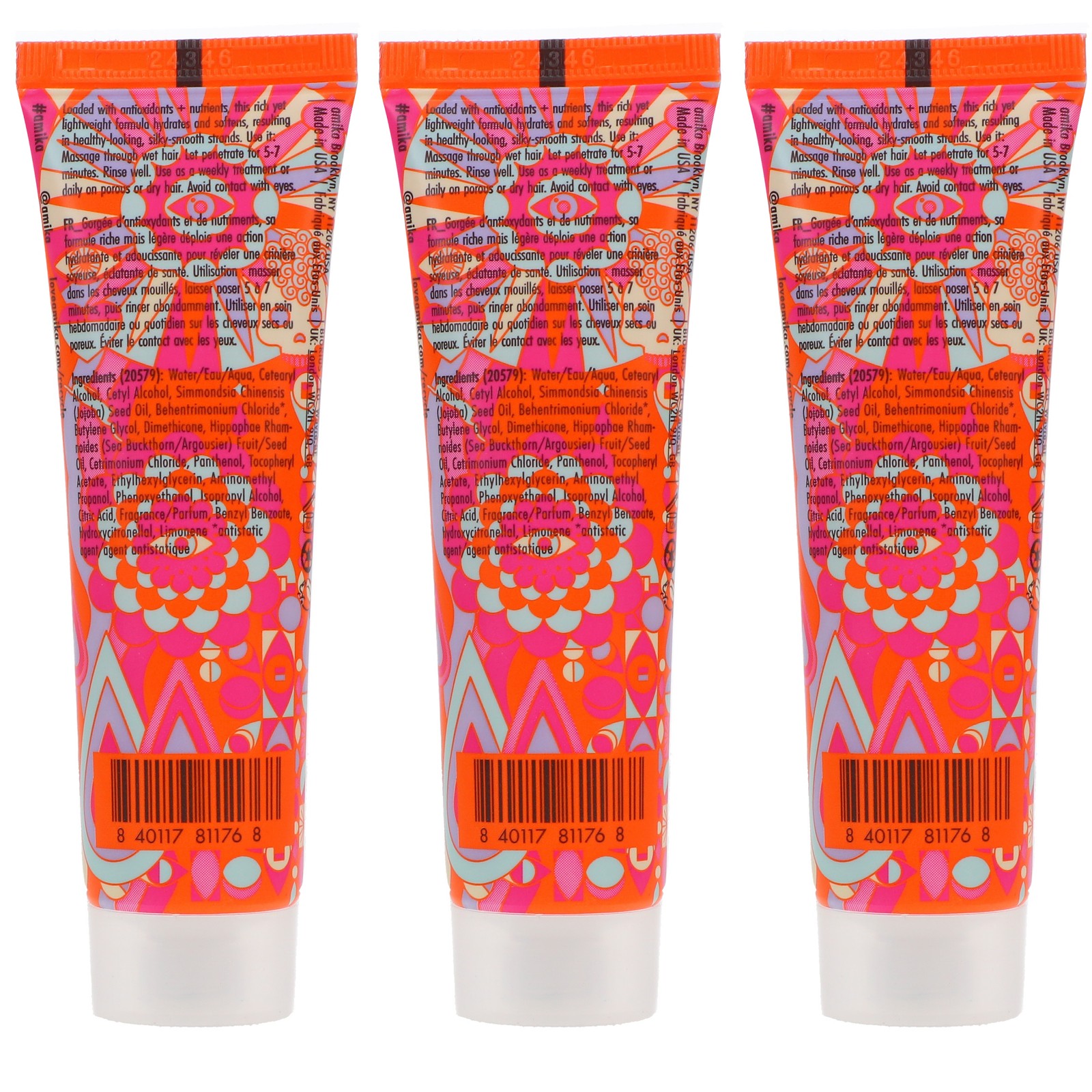 Amika Soulfood Nourishing Mask 1 oz 3 Pack