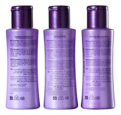 Cadiveu Plastica dos Fios Straightener Brazilian Keratin Hair Treatment 3x 110mL