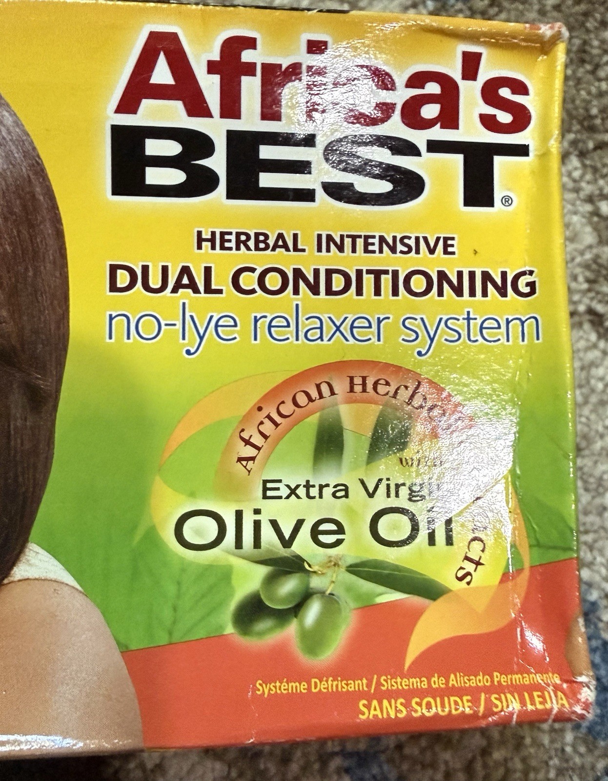 Africa’s Best 💋 Herbal Intensive Dual Conditioning No-Lye Relaxer REGULAR