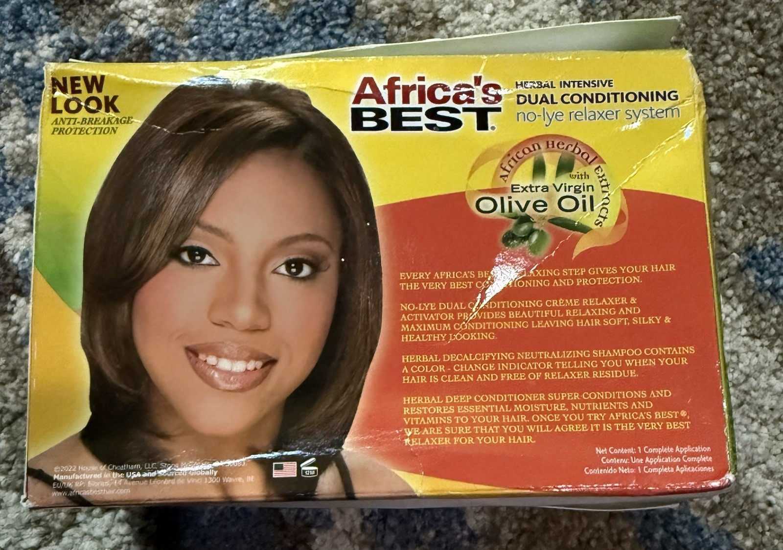 Africa’s Best 💋 Herbal Intensive Dual Conditioning No-Lye Relaxer REGULAR