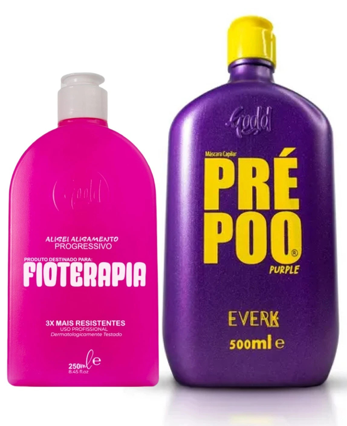 Gold Spell Fioterapia Progressive Brush Kit +Purple Pre Shampoo Mask Blonde Hair