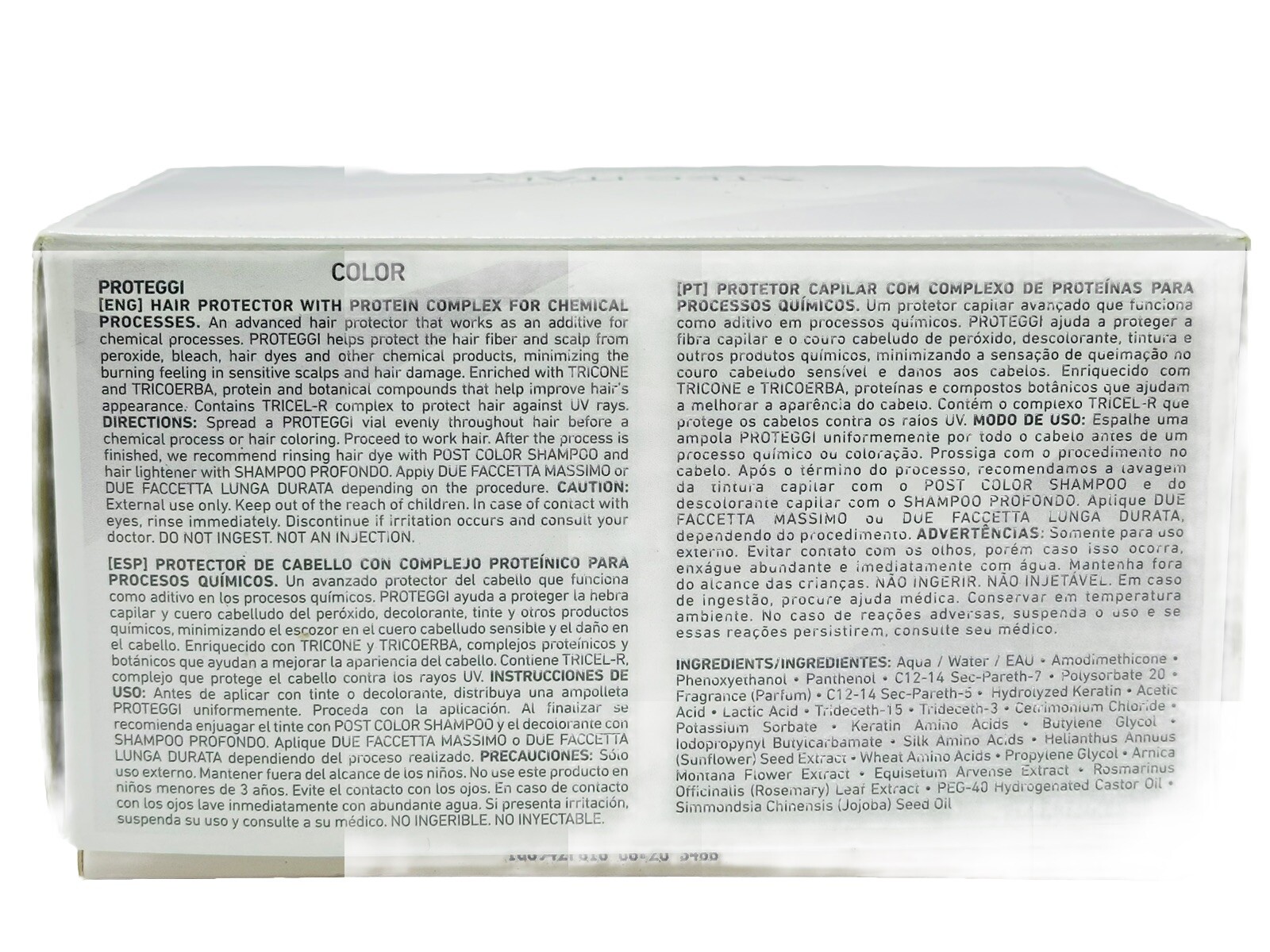Tec Italy Proteggi Intensive Treatment for Chemical Processed Hair 12 Vialsx10ml