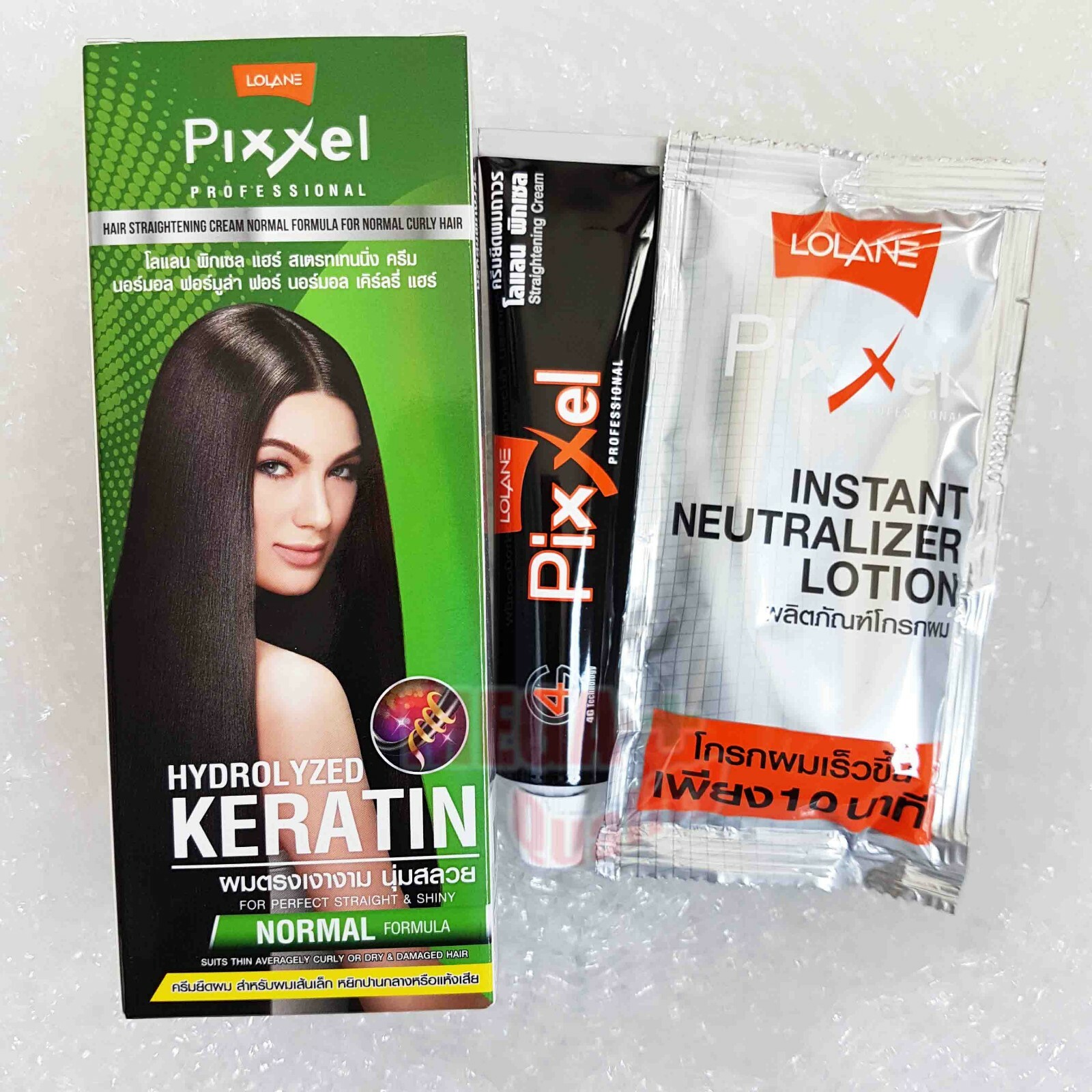 2 x Lolane Hair Permanent Straight Straightener Cream Rebonding NORMAL