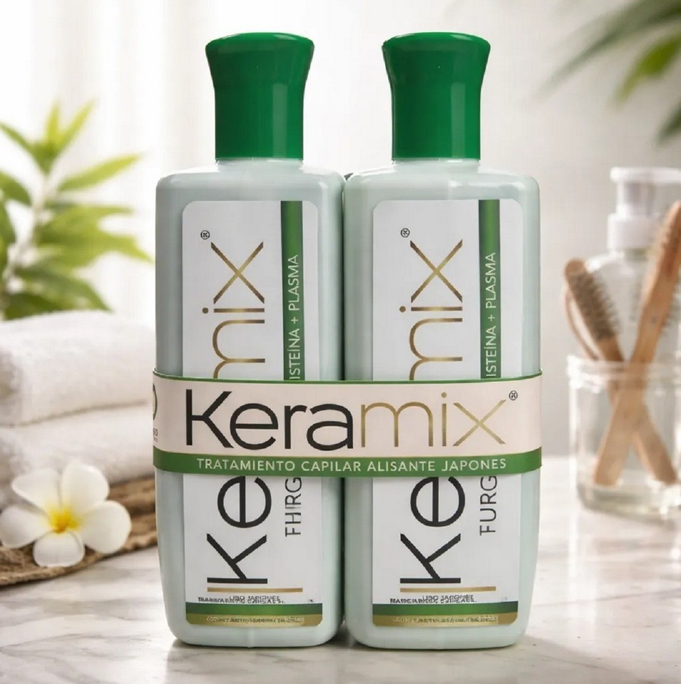 CIRUGIA CAPILAR KERAMIX LISO JAPONES ALISADO KERATINA PROFESIONAL 550ML