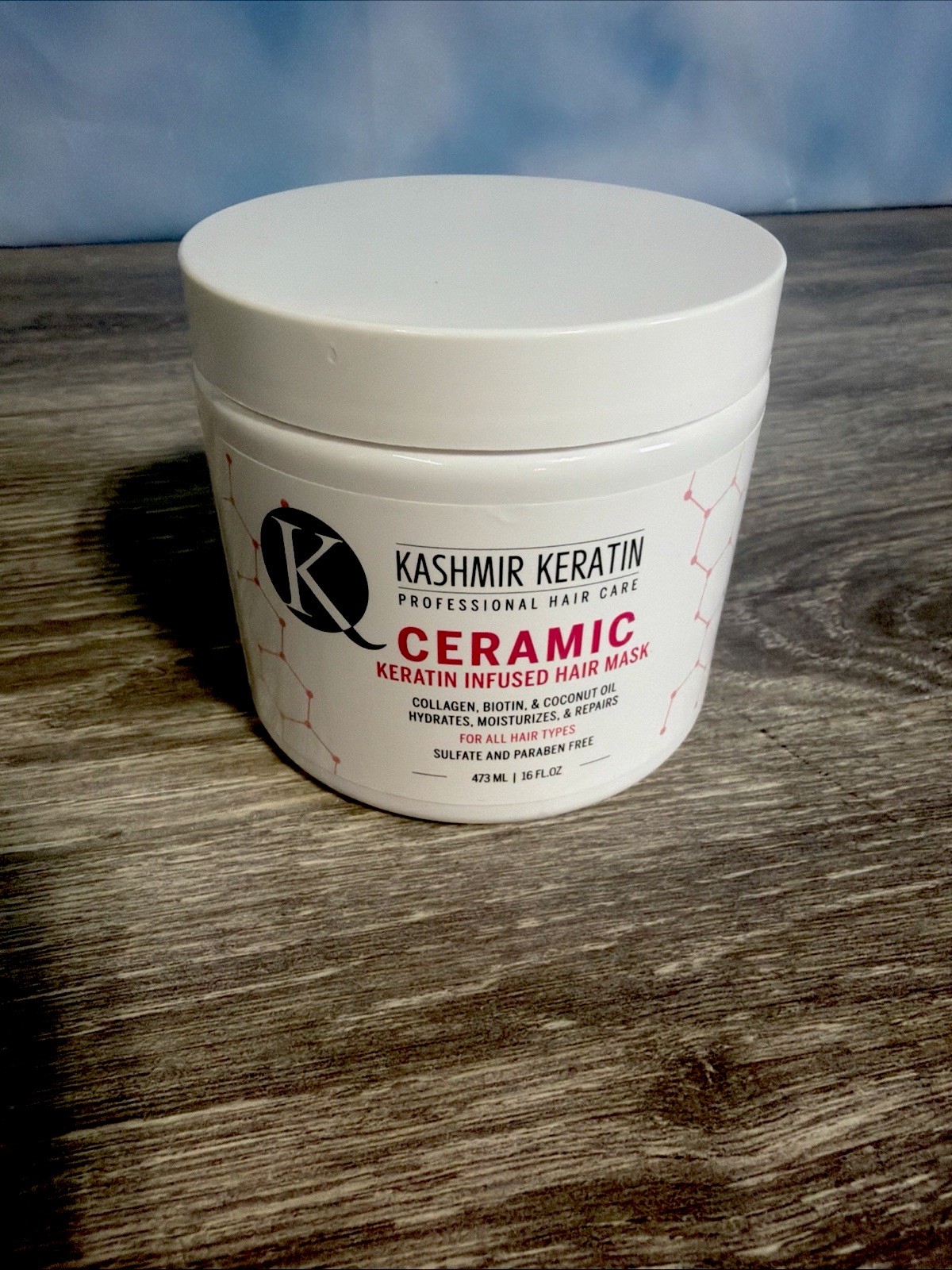 Kashmir Keratin hair mask Ceramic Mask For All Types of Hair 16 fl.oz
