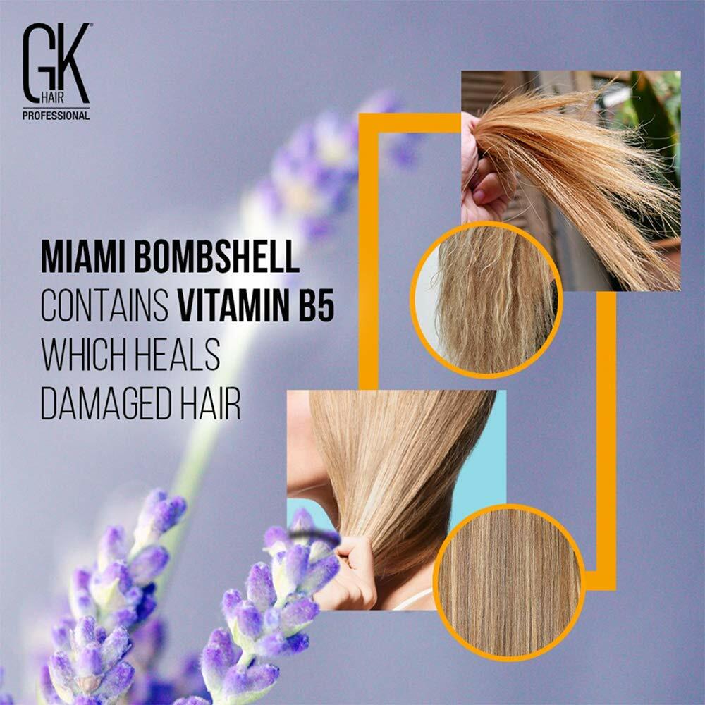 GK HAIR Miami Bombshell Taming Blonde Purple Keratin Treatment Toning Blowout