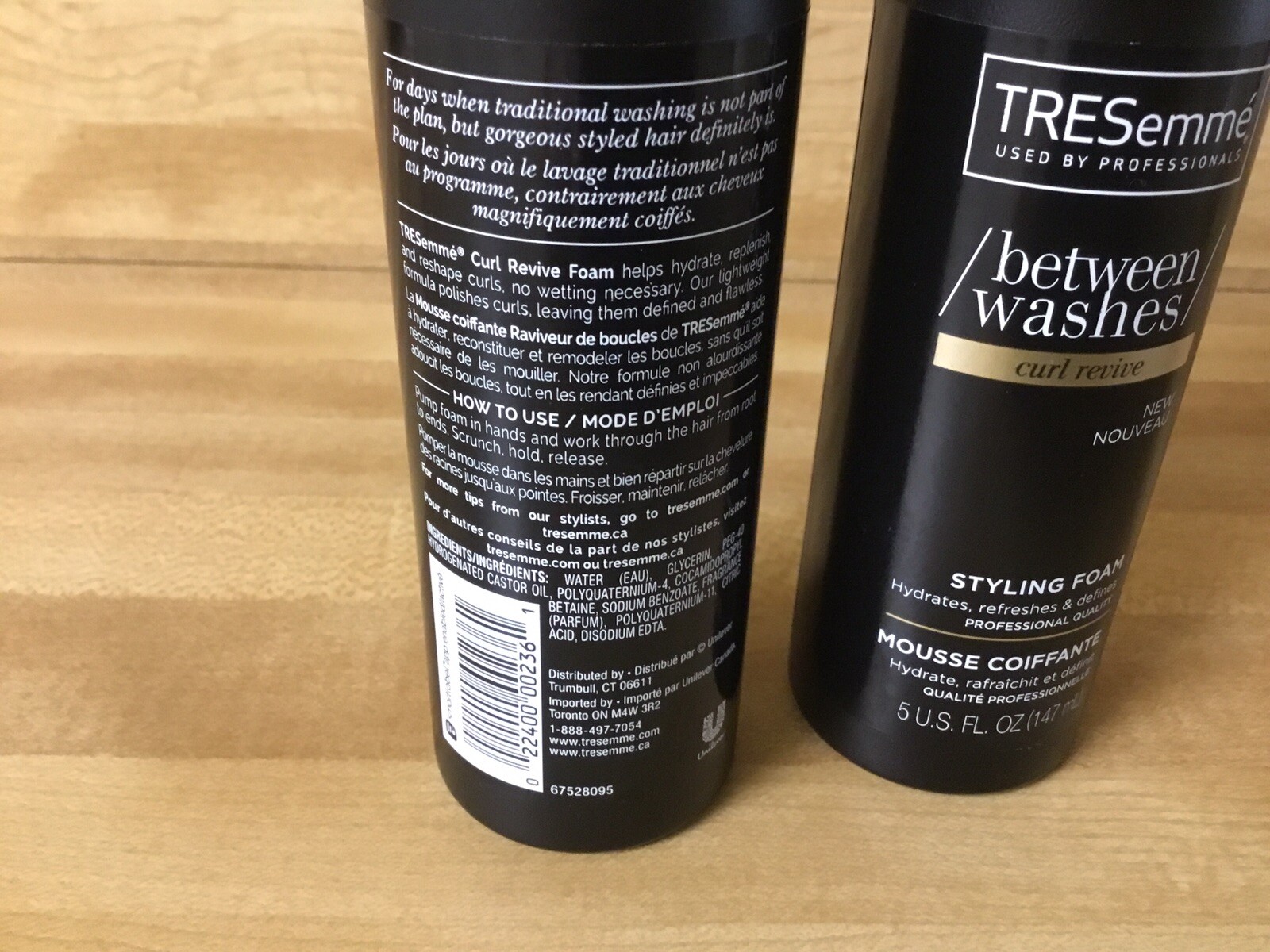 2 Tresemme Between Washes Style Foam Curl Revive (5 Oz Each) Hydrates Defines