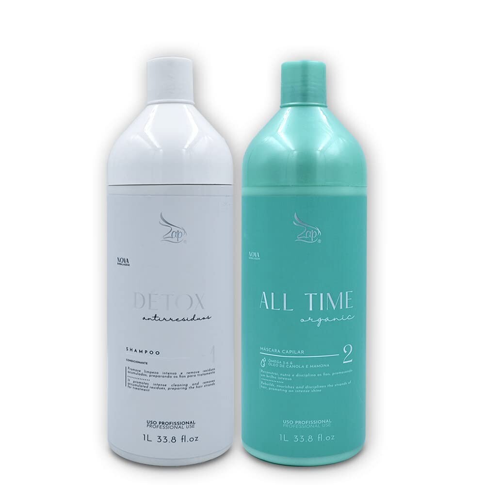 ZAP ALL TIME ORGANIC HAIR SMOOTHING TREATMENT SET – 1L /33,8fl/Oz.