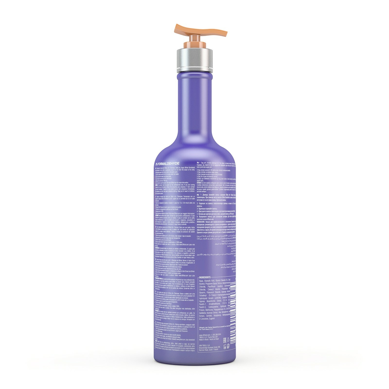 GK HAIR Miami Bombshell Taming Blonde Purple Keratin Treatment Toning Blowout
