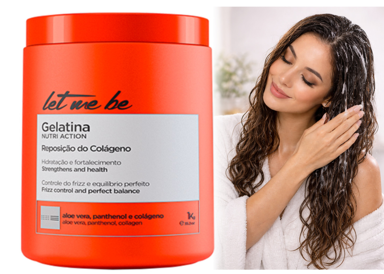 Brazilian Keratin Hair Smoothing Treatment 1000ml – Anti Frizz Salon Formula
