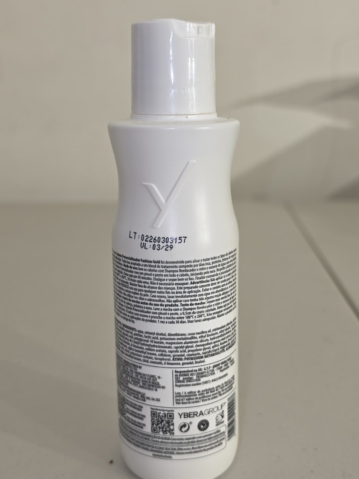 Ybera Fashion Gold Progressiva Brazilian Keratin Hair Treatment 150g 5.6 Oz New