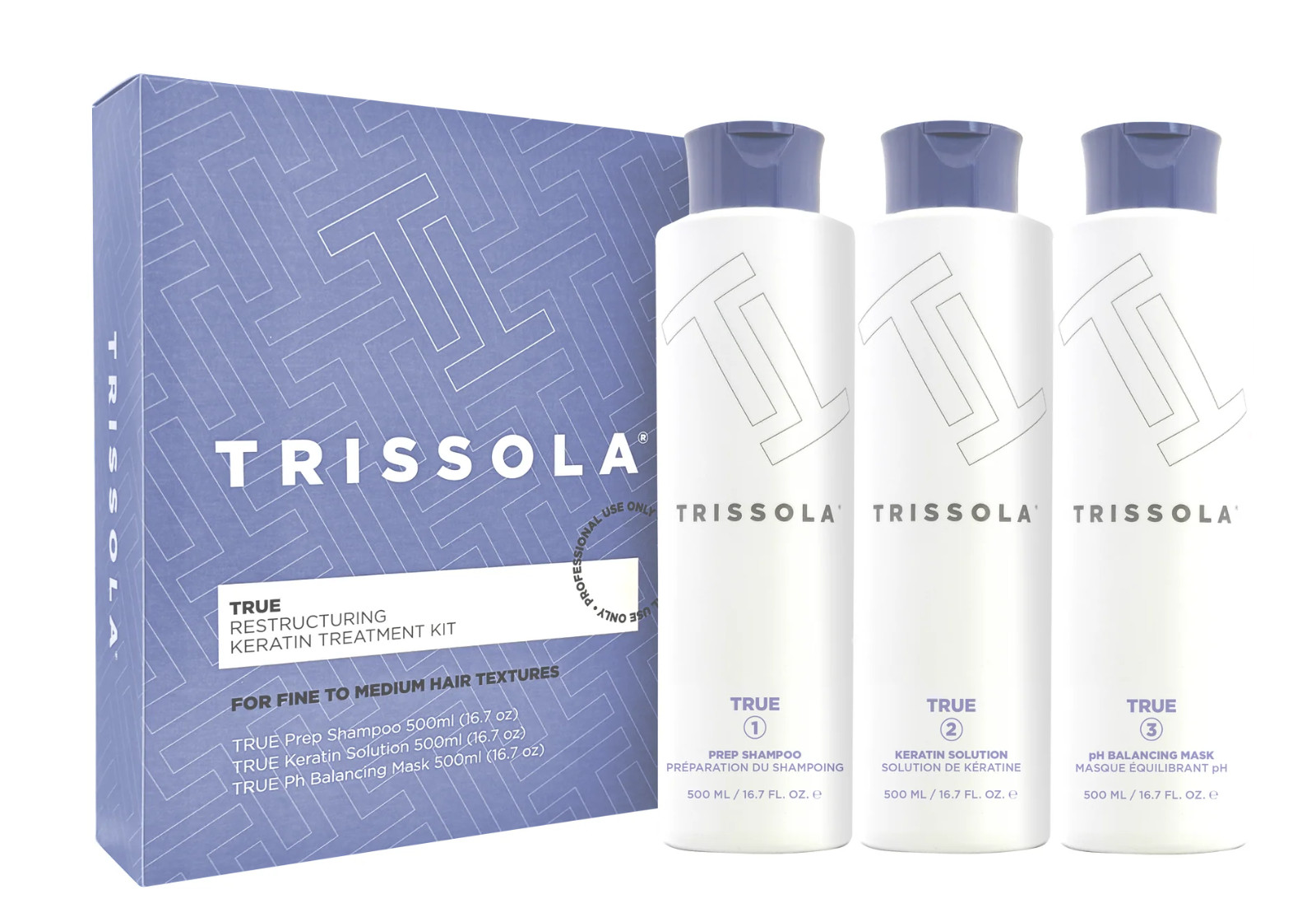 Trissola True Keratin Treatment Kit (fine to medium) 16.7 fl oz