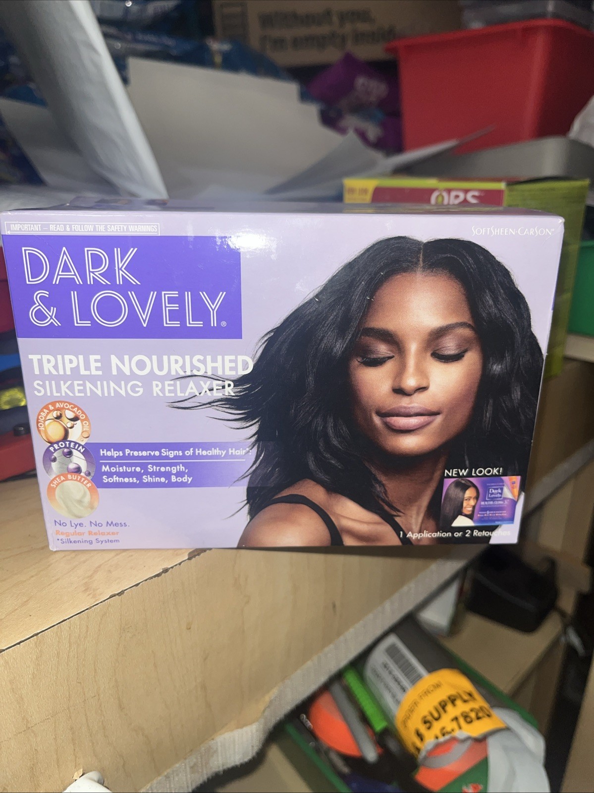 SoftSheen Carson Dark & Lovely Triple Nourished Silkening Relaxer Kit