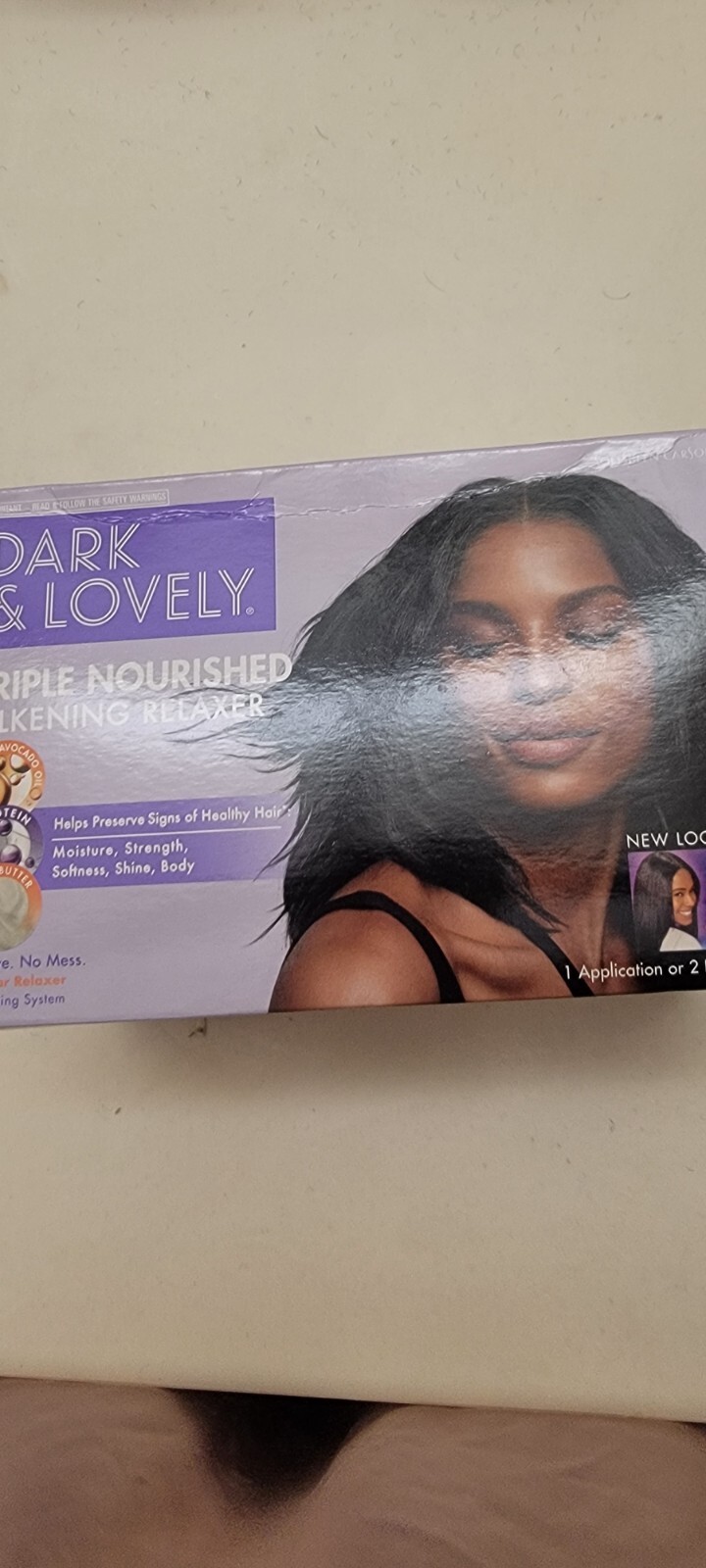 Dark & Lovely Triple Nourished Silkening Relaxer No Lye / No Mess, 1 Application